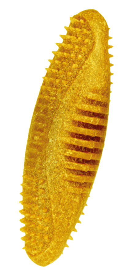 INDIGO для собак игрушка с кукурузным волокном (регби),  3.7*11 см