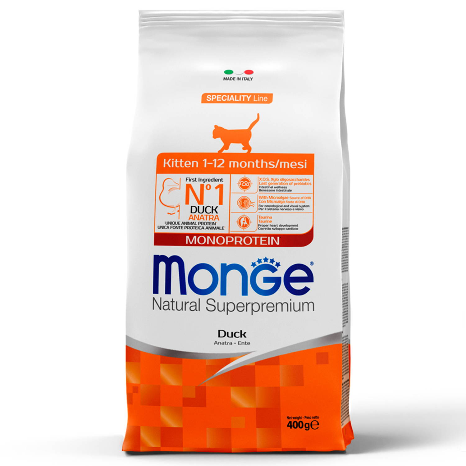 Monge Superpremium Monoprotein для котят (утка), 400 г