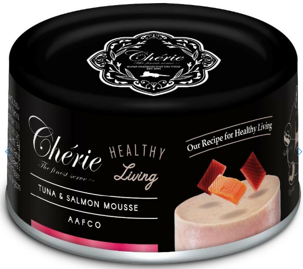 Cherie Healthy Living для кошек (мусс тунец с лососем), 80 г