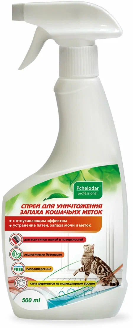 Pchelodar Спрей для уничтожения кошачьих меток, 500 мл