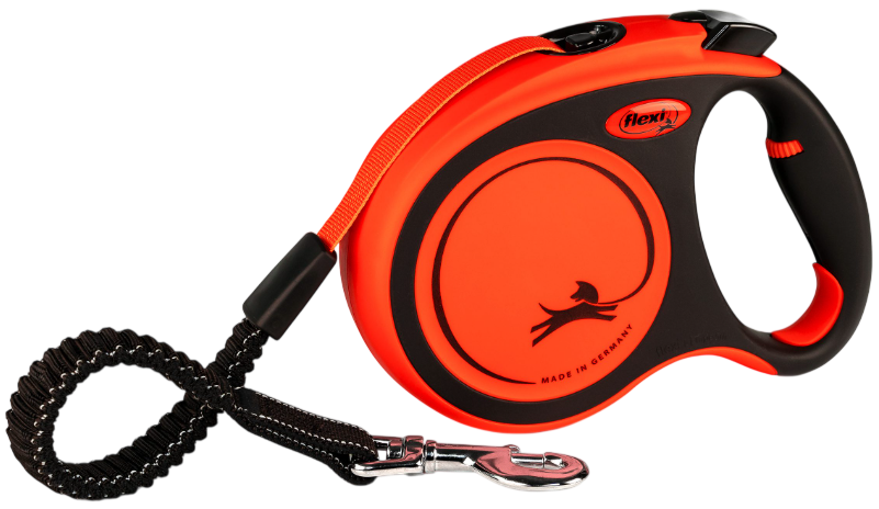 Flexi Xtreme поводок - рулетка лента (оранжевая)