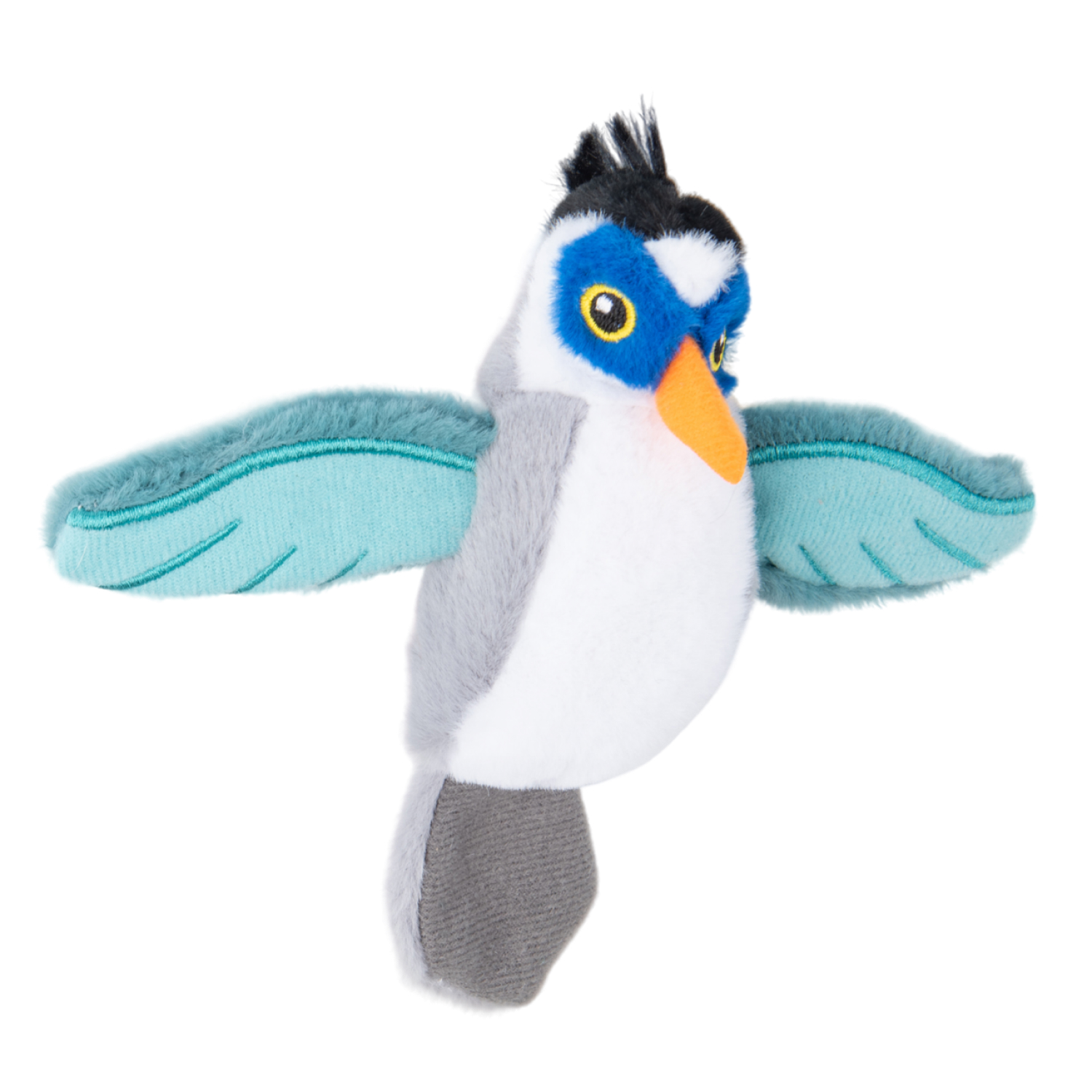 Mr.Kranch игрушка для кошек птичка плюшевая с кошачьей мятой (серая), 7,5 см 