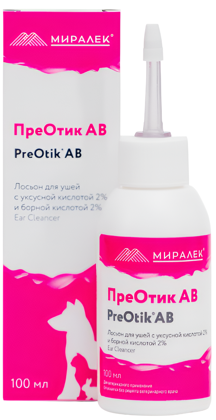 Миралек ПреОтик AB лосьон для ушей, 100 мл
