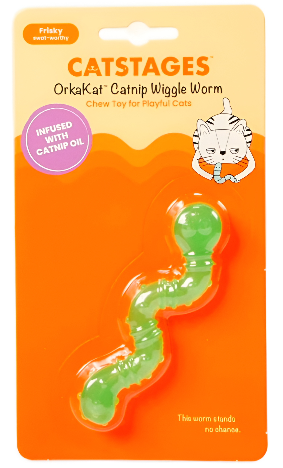 Petstages игрушка для кошек "ОPKA червяк", 11 см