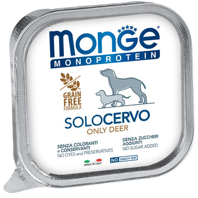Monge Monoprotein для взрослых собак (оленина), 150 г