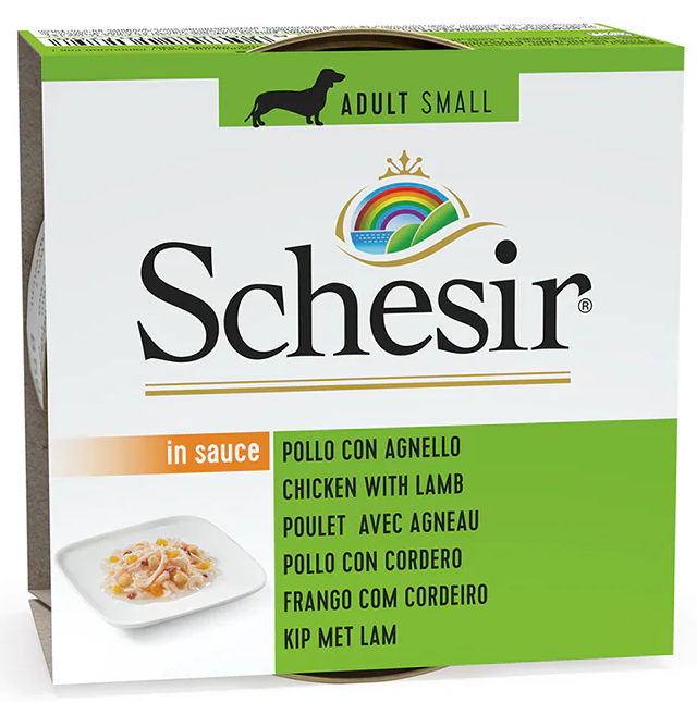 Schesir для собак (курица с ягнёнком), 85 г