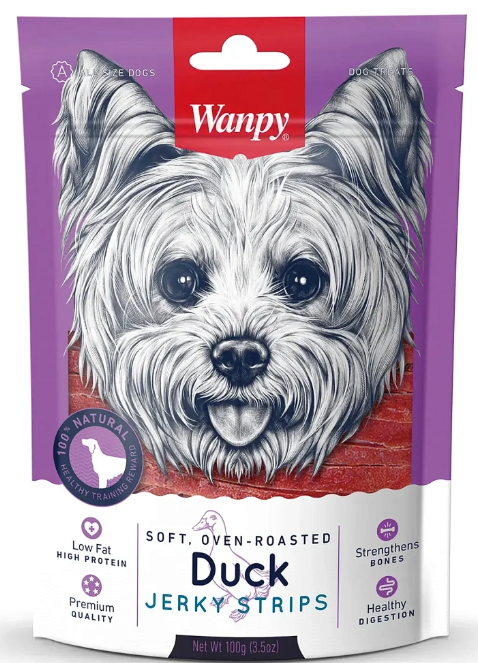 Wanpy для собак (соломка из утки), 100 г