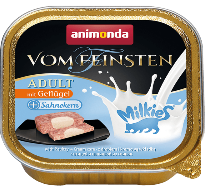 Vom Feinsten Milkies для кошек (домашняя птица со сливками), 100 г