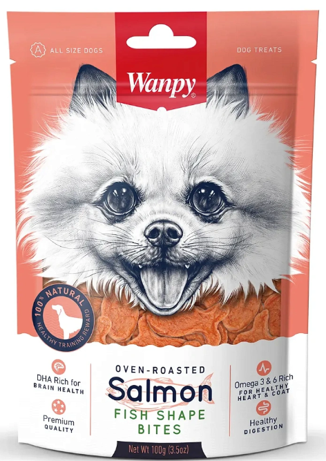 Wanpy для собак (кусочки из лосося), 100 г