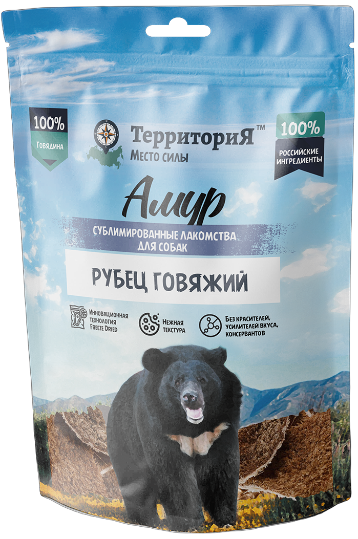 ТерриториЯ Амур для собак (рубец говяжий), 35 г