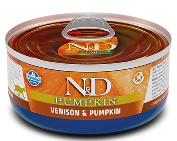 Farmina N&D Pumpkin для кошек (оленина с тыквой), 70 г