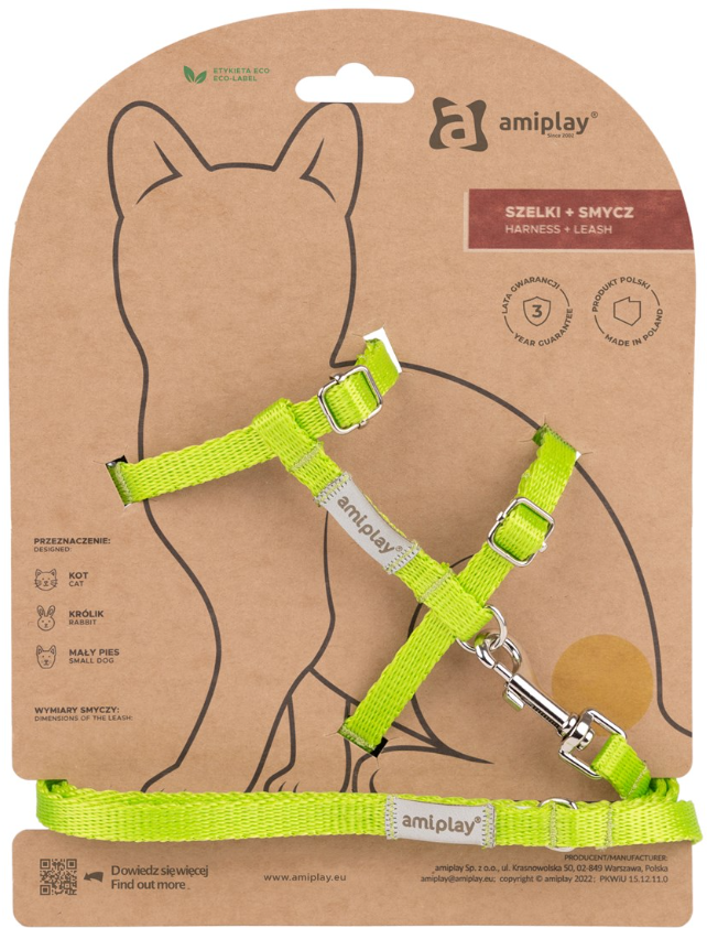 Amiplay Samba шлейка с поводком для кошек, S