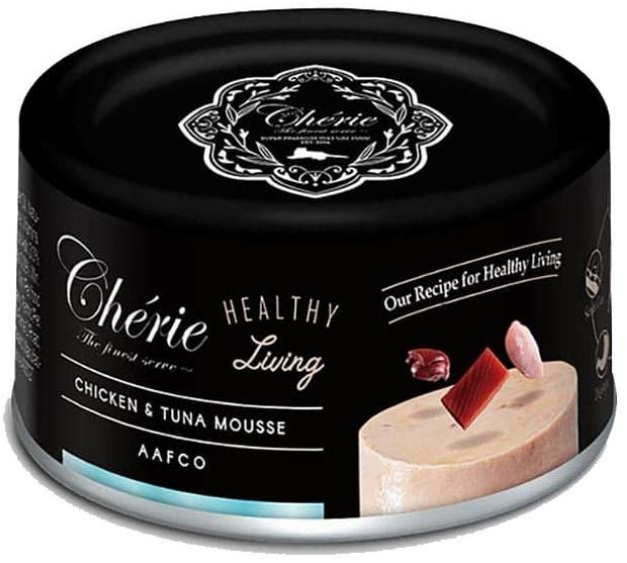 Cherie Healthy Living для кошек (мусс с курицей и тунцом), 80 г