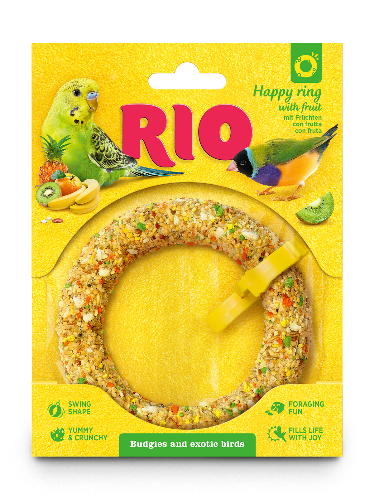 RIO Веселое колечко для волнистых попугаев и экзотов, 80 г